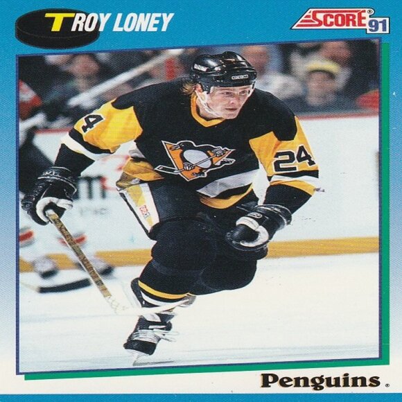 Troy Loney Pittsburgh Penguins NHL Hockey Card Collection - 2 Card Set - Picture 3 of 3